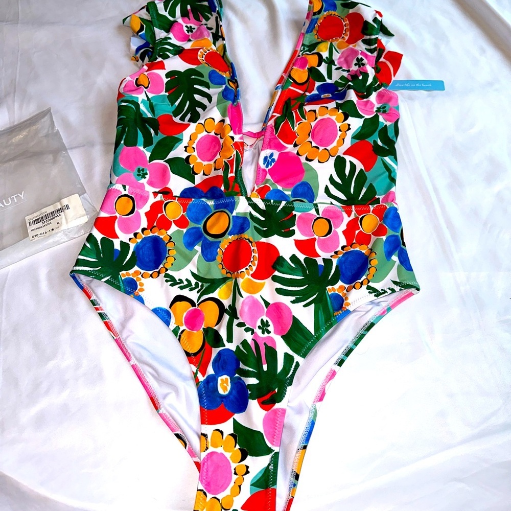 Cupshe Colorful Floral One Piece Swimsuit